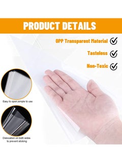 Cuken 100 Piece Clear Cone Cellophane Bags, DIY Gift Bags with Gold Twist Ties, Triangle Bags for Candies Cookies Snacks  - Image 2