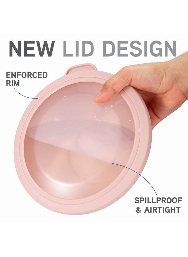 كوك ويذ كولرز أوعية خلط COOK WITH COLOR بأغطية TPR - مجموعة من 12 قطعة من أوعية التعشيش البلاستيكية تتضمن 6 أوعية تحضير و6 أغطية، مجموعة أوعية خلط آمنة للاستخدام في الميكروويف (وردي متدرج) - Image 2