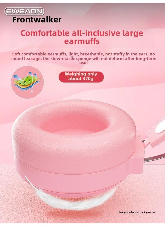 Forerunner Computer Headset Wired Girls' Game With Mac Laptop Desktop Headset Microphone Pink-Color:Official Standard Configuration - Technological Black Upgrade [mobile Phone/notebook/desktop]  - Image 3