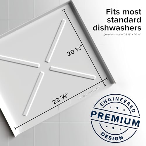 Camco Dishwasher Drain Pan - Protects Floors, Cabinets, Walls & Features Front Opening for Easy Leak Detection - Crafted of Heavy-Duty Polymer - 24” x 20-1/2” (20600) - Image 5