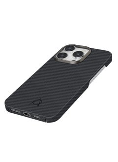 A-CASE It's My Case Kavar Series Case for iPhone 15 Pro Max Compatible with MagSafe, Slim & Light iPhone 15 Pro Max Case 6.7-inch with a Case-Less Touch Feeling, Aramid Fiber Made  - Black/Grey - pzsku/Z408BE6B968F511B7C8A7Z/45/_/1702044637/2afe16ce-597d-4eb7-841d-02cc7d477bc5