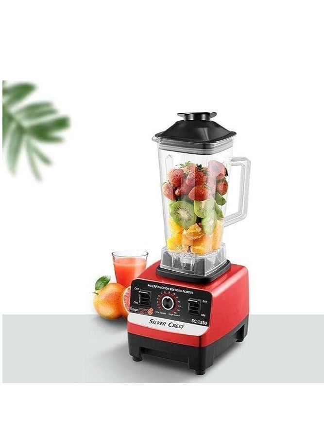 Silver Crest Blender for Vegetable, Fruits, Spices With 2 Jars Multicolour 7000w Heavy Duty - Image 2