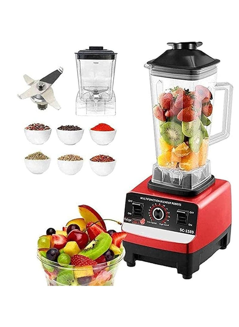 Silver Crest Blender for Vegetable, Fruits, Spices With 2 Jars Multicolour 7000w Heavy Duty - Image 1