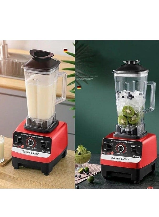 Silver Crest Blender for Vegetable, Fruits, Spices With 2 Jars Multicolour 7000w Heavy Duty - Image 4