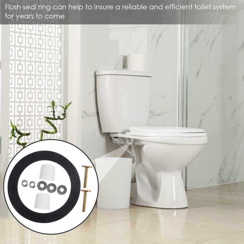 🚽 ختم مرحاض مرن من المطاط مقاوم للتسرب سهل التركيب - Image 5
