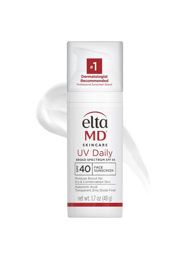 EltaMD UV Daily SPF 40 Face Sunscreen Moisturizer with Zinc Oxide, Daily Moisturizer with SPF, 1.7 oz Pump - Image 1