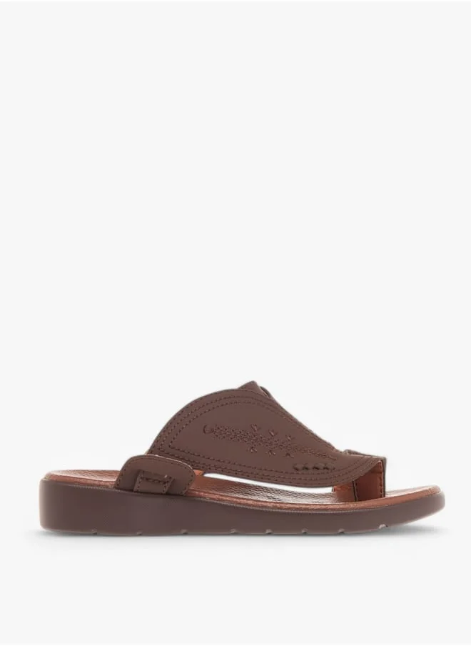 ال بي ال من شو اكسبرس Boys Embroidery Detail Slip-On Arabic Sandals