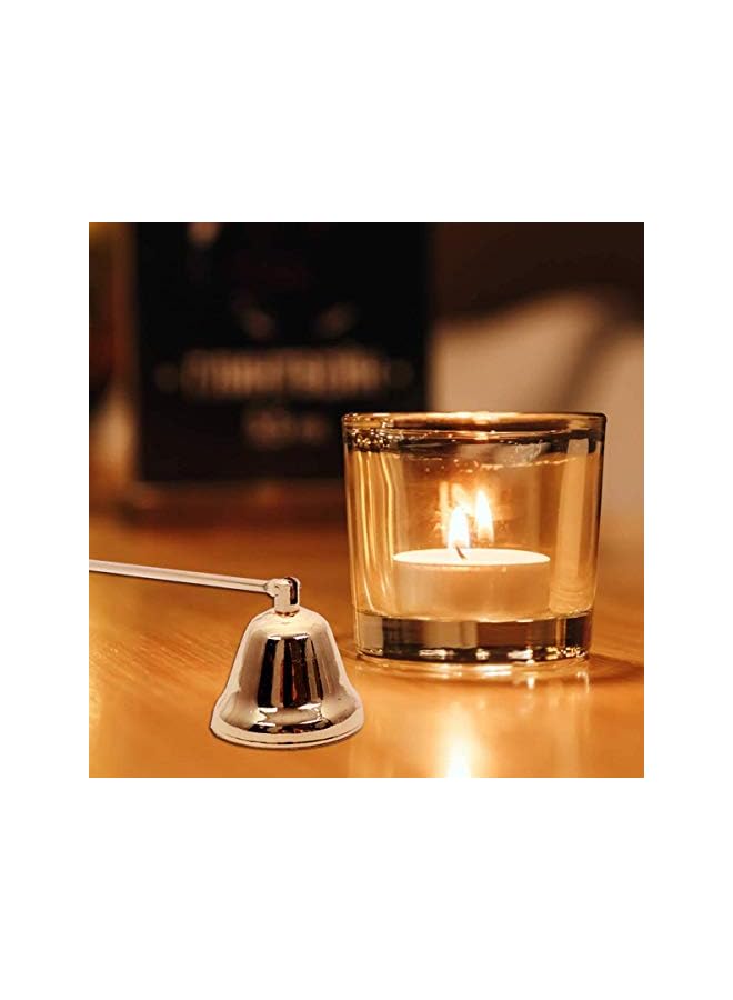 The Bros Candle Snuffer, Candlesnuffers Wick Snuffer Candle Extinguisher Accessory with Long Handle Putting Out Extinguish Candle Wicks for Candle Making Scented Candles Jar Candles, Gold - Image 4