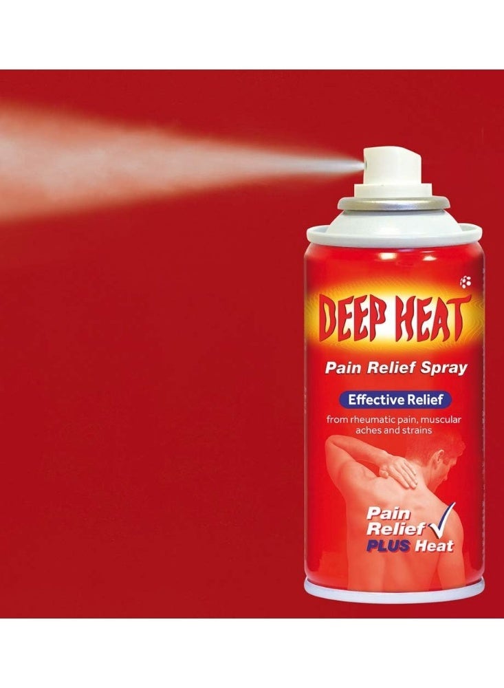 DEEP HEAT Mentholatum Deep Heat Fast Relief Spray for Muscle Aches & Rheumatic Pain - 150ml - Image 3