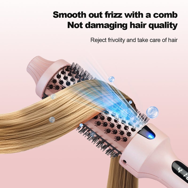 2-in-1 Hair Straightening and Curling Iron with Fluffy Comb - Image 3