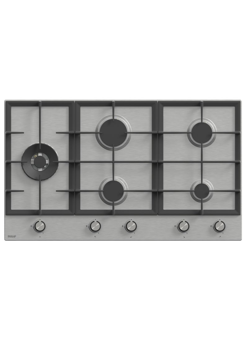 باساب باساب بوتاجاز مسطح بلت ان - 5 شعلة -90 سم - استانليس•	Color: Silver •	Model: EL051 •	Burner	:5 •	Material : Stainless Steel Body •	fuel type: "Gas / LPG Connection/ NG (natural gas) Connection" •	Full Safety •	Self ignition •	Flame Failure Device (FFD)•	Color: Silver •	Model: EL051 •	Burner	:5 •	Material : Stainless Steel Body •	fuel type: "Gas / LPG Connection/ NG (natural gas) Connection" •	Full Safety •	Self ignition •	Flame Failure Device (FFD) - Image 1