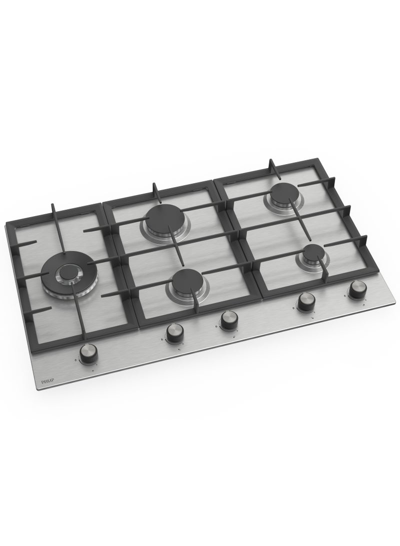 باساب باساب بوتاجاز مسطح بلت ان - 5 شعلة -90 سم - استانليس•	Color: Silver •	Model: EL051 •	Burner	:5 •	Material : Stainless Steel Body •	fuel type: "Gas / LPG Connection/ NG (natural gas) Connection" •	Full Safety •	Self ignition •	Flame Failure Device (FFD)•	Color: Silver •	Model: EL051 •	Burner	:5 •	Material : Stainless Steel Body •	fuel type: "Gas / LPG Connection/ NG (natural gas) Connection" •	Full Safety •	Self ignition •	Flame Failure Device (FFD) - Image 2