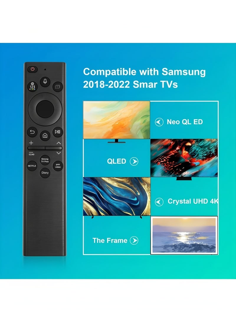 Apluynm Voice Remote Control Replacement for Samsung Smart TV (No Solar), Compatible with Most 2018 to 2022 Smasung Crystal UHD QLED The Frame QLED 4K 8K Smart TVs(BN59-01385A/BN59-01385B) - Image 5