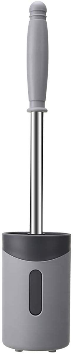Credly Toilet Brush and Holder Upgraded Modern Design, Bathroom Toilet Bowl Brush Set,Toilet Cleaning Brush Kit - Image 1