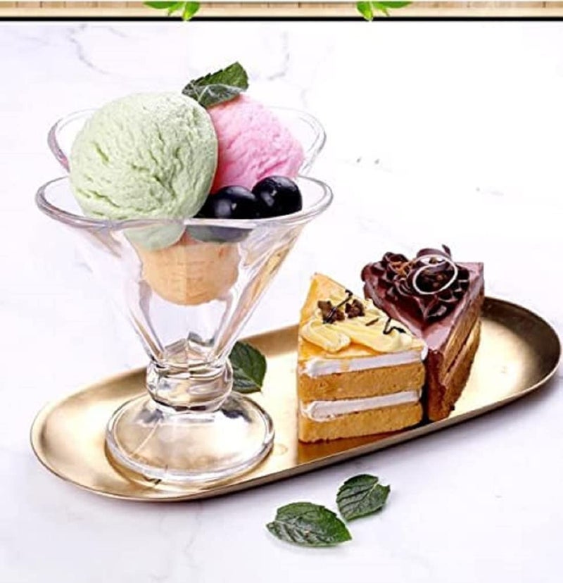 BRUSHFINCH Ice Cream Bowl Tableware Dessert Bowl Cup 175 ml Ice Cream Cup Set for SweetsSnacks Fruit PuddingNuts or Dip Serving Bowl Sweet Serving Dishes Set of 2 Lead Free and BPA FreeClear - Image 2
