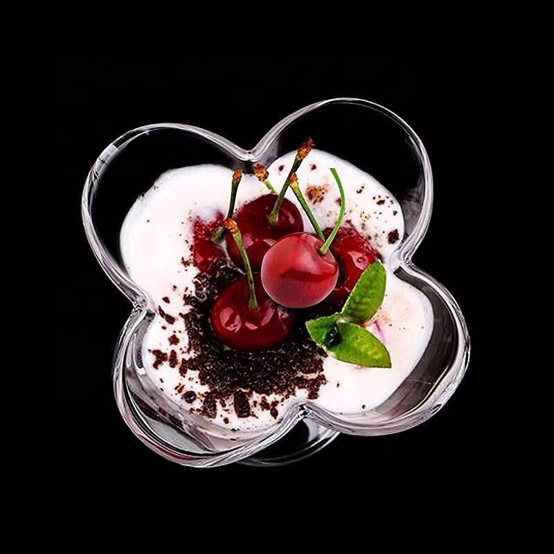 BRUSHFINCH Ice Cream Bowl Tableware Dessert Bowl Cup 175 ml Ice Cream Cup Set for SweetsSnacks Fruit PuddingNuts or Dip Serving Bowl Sweet Serving Dishes Set of 2 Lead Free and BPA FreeClear - Image 5