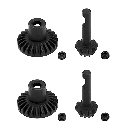 Vgoohobby Steel Front & Rear Axle Gear Drive Shaft Gears Compatible with WPL 1/16 B16 B24 B36 C14 C24 MN Model D90 D91 D99 MN99S JJRC Q65 RC Car - Image 1