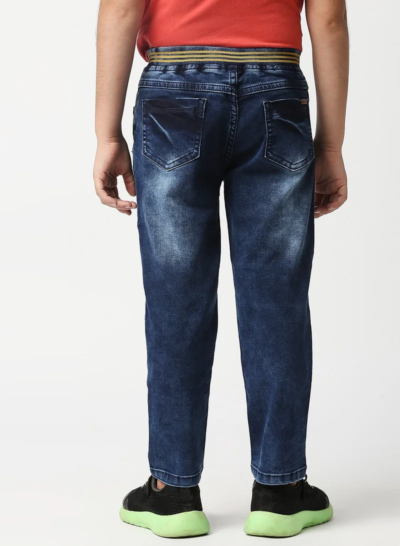 هاي ستار Boys Blue Slim Fit Jeans