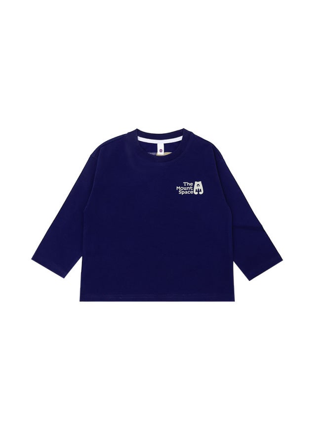 Girls' Long-sleeved T-shirt  Spring Outdoor Sports Kidsren's Round-neck Tops For Middle And Large Kidsren Breathable Quick-drying Clothes