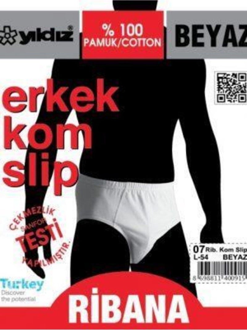 Star Men's Ribana Slip Panties 07 - 6 Pieces