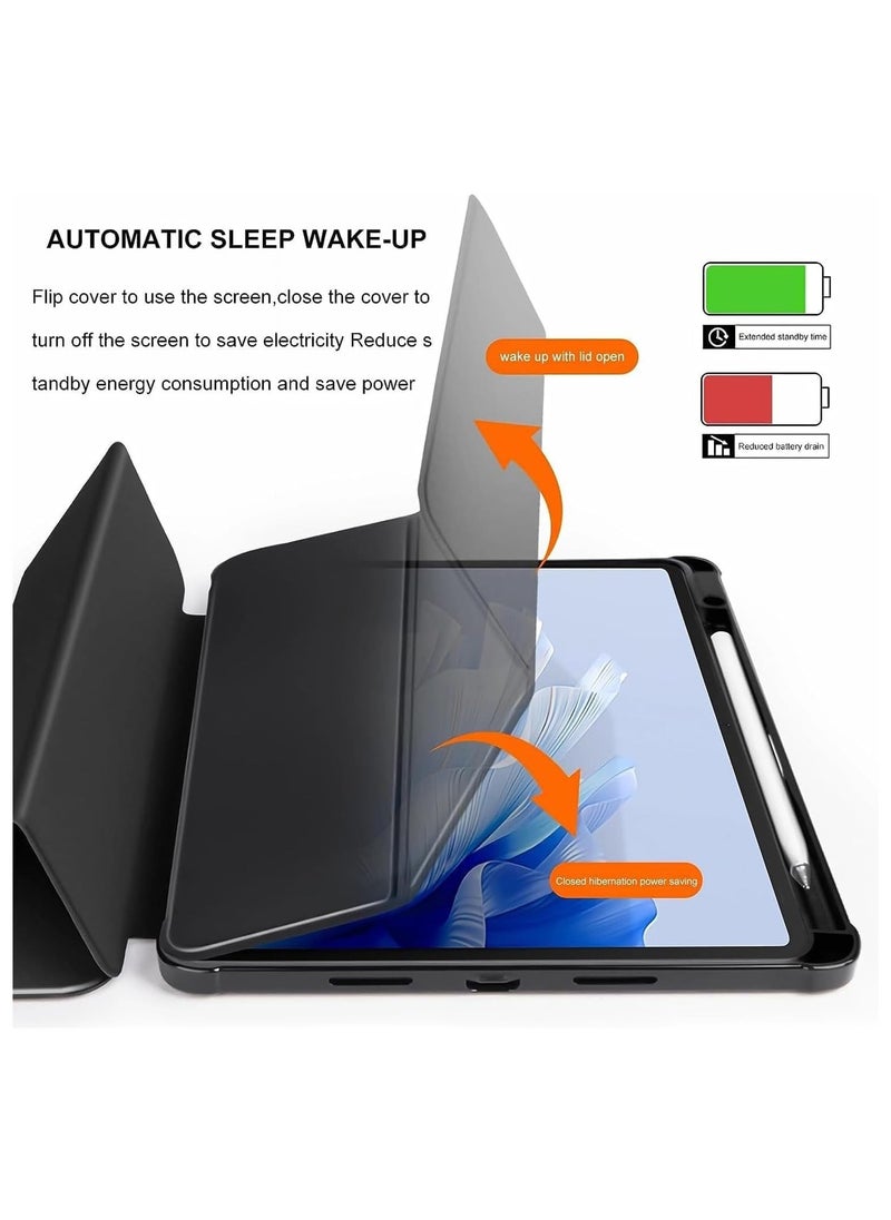VKL حافظة Huawei Matepad Air مقاس 11.5 بوصة (2023)، [حامل قلم رصاص مدمج] [تنبيه/نوم تلقائي] غطاء دعامة ذكي رفيع للغاية ثلاثي الطي، مضاد للسقوط لجهاز Matepad Air  - Image 2