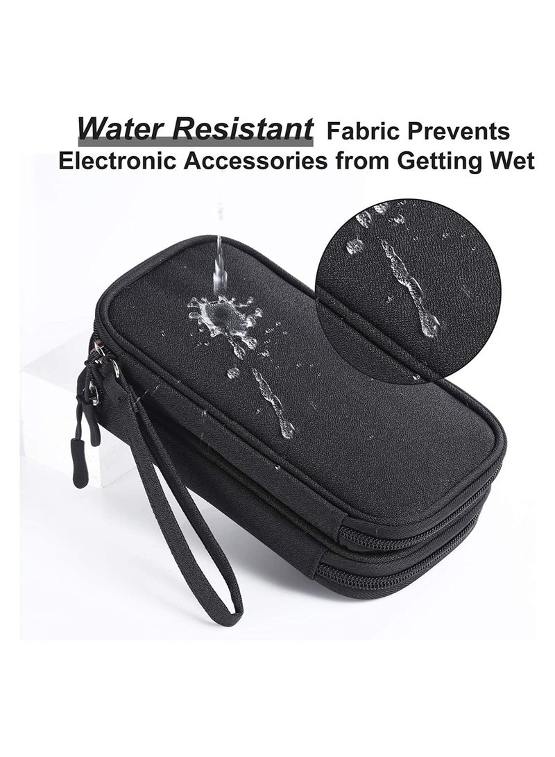 Y&D Electronics Accessories Organizer Small Carrying Case Bag Portable Cable Storage Pouch Travel Gadgets for Keeping Power Cord Charger Cables Wireless Mouse  - Image 4