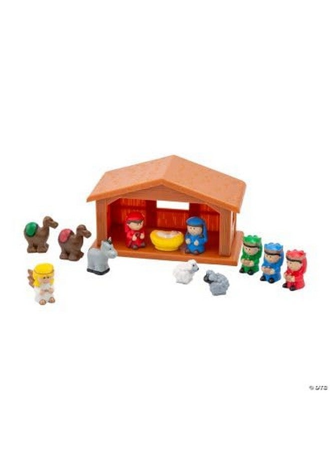 Fun Express مجموعة ألعاب مستقر الميلاد البلاستيكية من فن إكسبريس - 13 قطعة