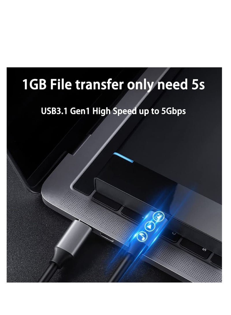 Terabyte USB C to USB C Cable 60W 3Ft (2 Pack), USB 3.1 Gen1 5Gbps Type C Cable,for MacBook Pro,iPad Mini 6/Pro 2020/Air 4,Samsung Galaxy S21,Switch,Pixel,LG - Image 3