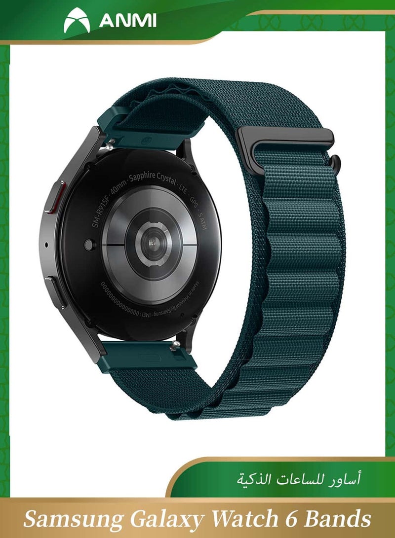 Anmi 20mm Watch Straps Compatible with Samsung Galaxy Watch 6 Classic 47mm 43mm Galaxy Watch 6/5/4 40mm 44mm/Galaxy Watch 5 Pro Sport Nylon Strap - Image 1
