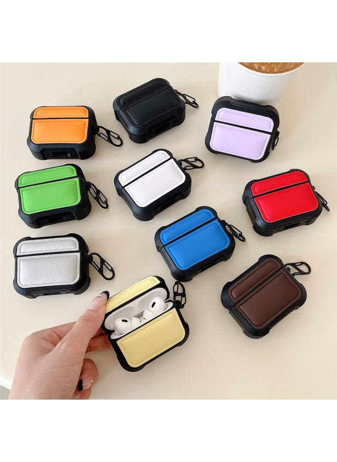 Generic Macaroon Down Jacket Airpodspro2 For Apple Earphone Set 2/3/4 Generation Simple Protective Shell Soft-Color:Green-Applicable Models:Airpods 4th Generation  - Image 1