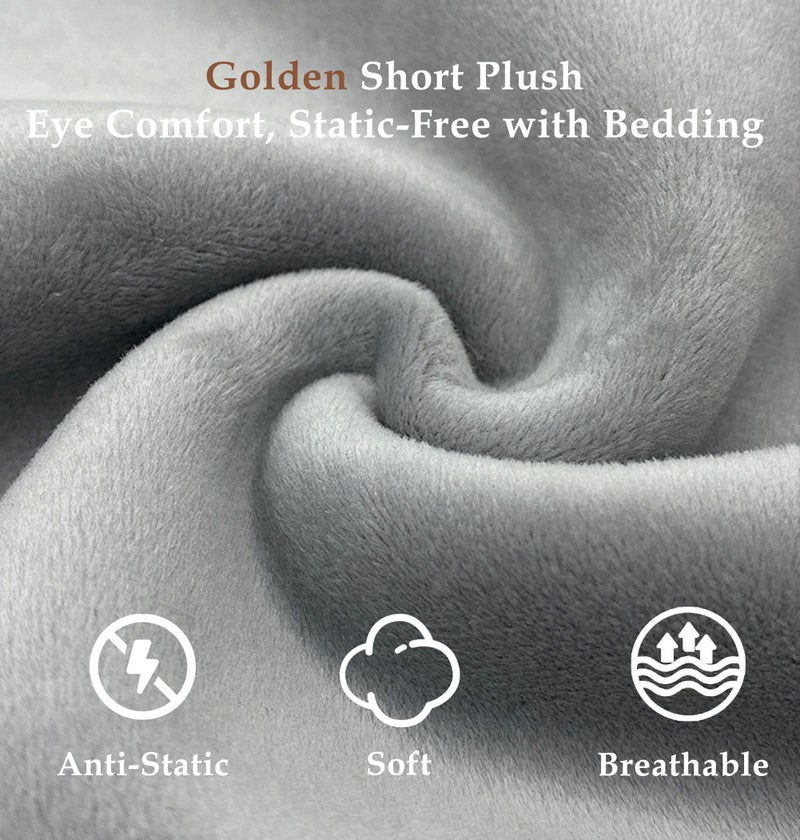 TOPOINT Heated Eye Mask (2-Packs), Moist Warm Compress Microwave with Flaxseed Cassia Seed, Weighted Eye Mask for Sleeping, Dry Eyes, Stye Eye Treatment, Relief Eye Fatigue (Black&Grey) - Image 4