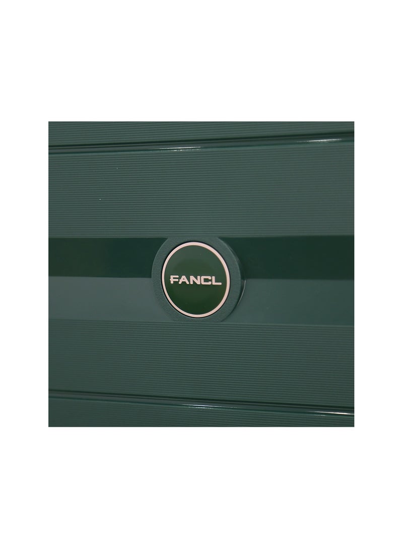 Fancl مجموعة حقائب سفر صلبة مكونة من 4 قطع، باللون الأخضر (BC-12"، S-20"، M-24"، L-28") - Image 3