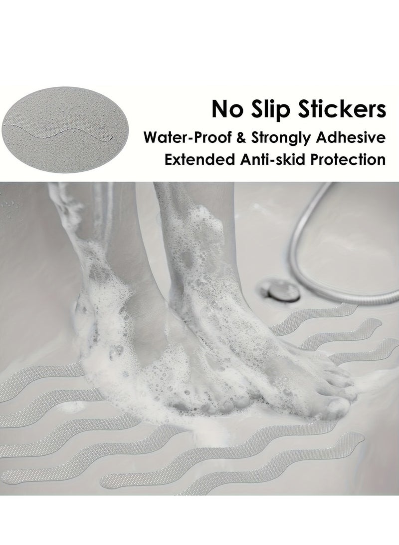 Bathtub stickers, nylon safety pads, self-adhesive scrapers, suitable for bathtub stairs, steps, floors, ladders (with tools) - Image 4