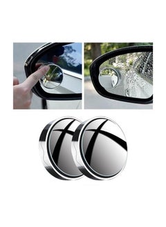 We Happy 2 Pcs Car Suction Cup Auxiliary Rearview Mirror 360 Degree Rotating Wide-angle Round Frame Mirror  - Image 3