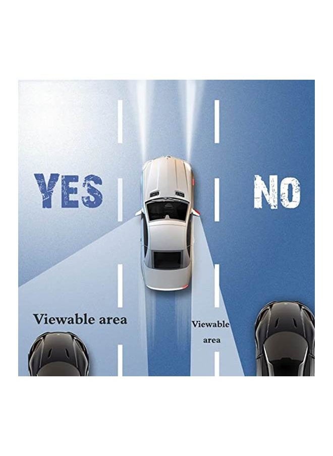 We Happy - 2 Pcs Car Suction Cup Auxiliary Rearview Mirror 360 Degree Rotating Wide-angle Round Frame Mirror - Image 1
