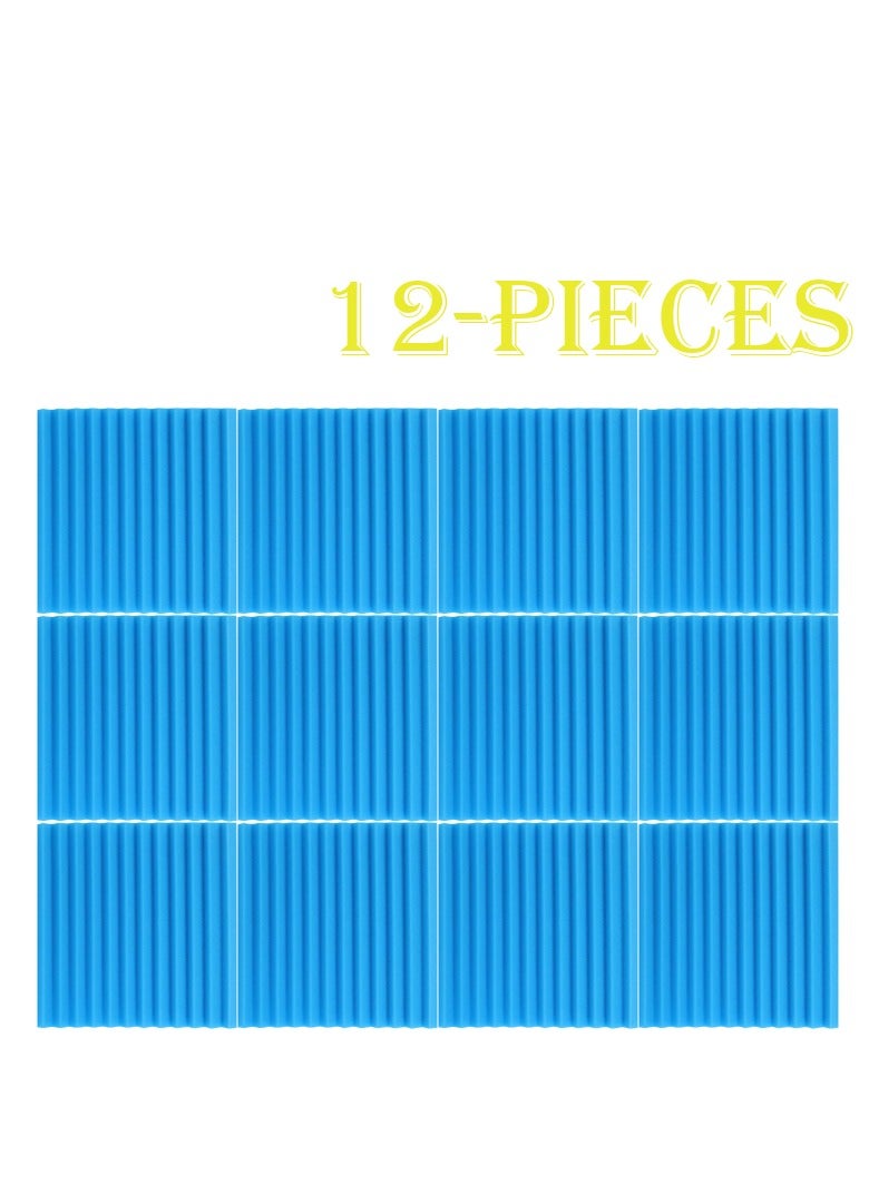 general 12-Piece Recording Studio Soundproof Wedge Foam - Image 1