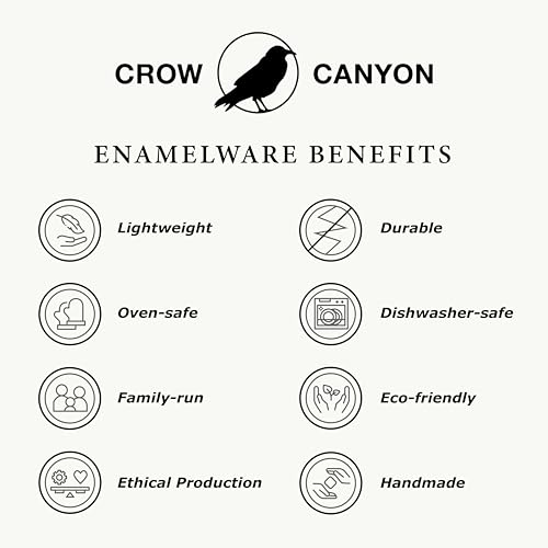 Crow Canyon Home Enamelware Small Open Roaster, 11.5 x 9.25 inches, Blue/White Splatter (Single) - Image 3