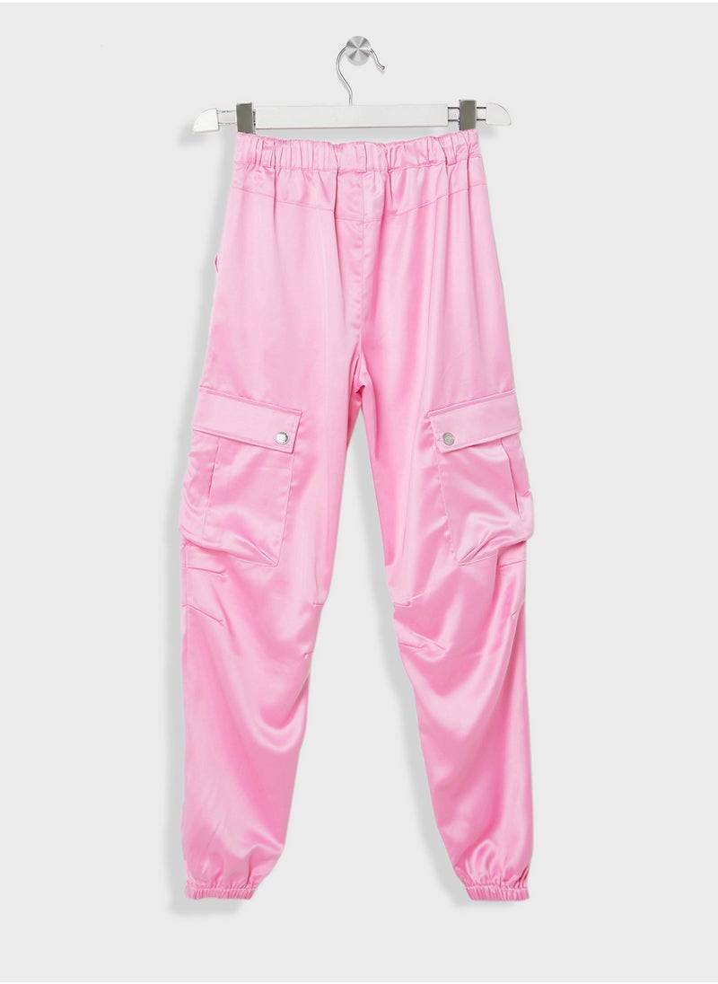 HUGO - Kids Essential Cargo Trousers - Image 1