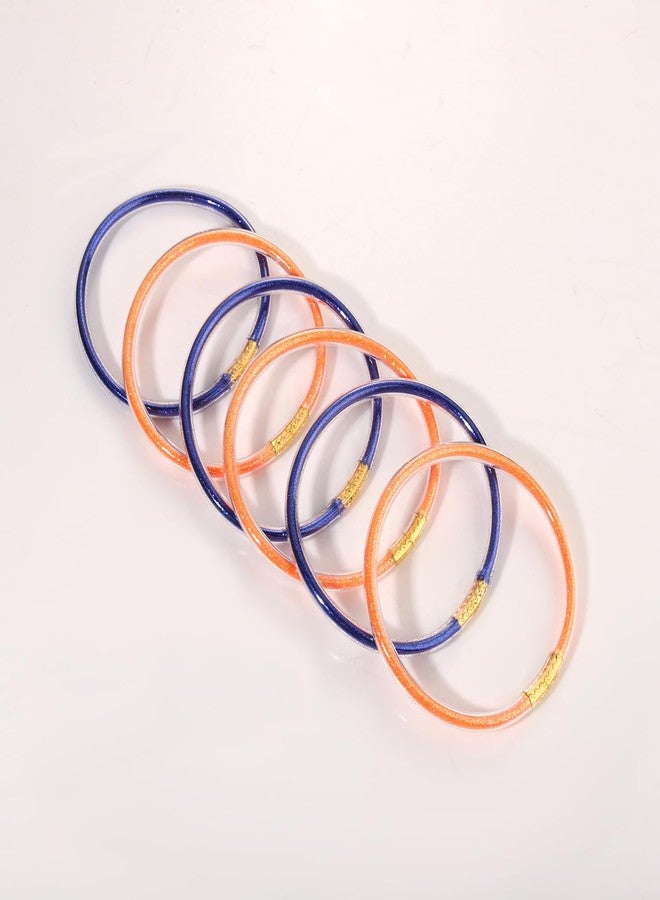 مولوك أساور مولوخ ليوم المباراة للنساء، مزينة بفيونكة شريطية لامعة، أساور جيلي، إكسسوارات يوم المباراة، هدايا لمحبي الرياضة - Image 3