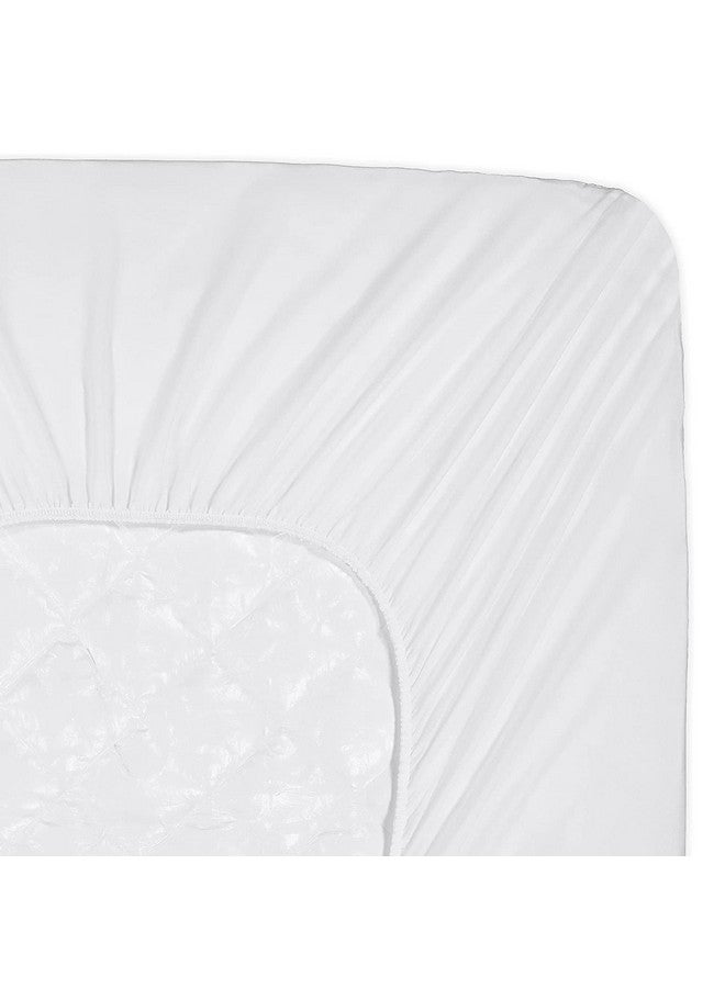 Serta SERTA Power Clean Triple Action Quilted Soft Waterproof Mattress Pad Protector, Moisture Wicking Protection with 15" Deep Pocket, Twin, White  - Image 3
