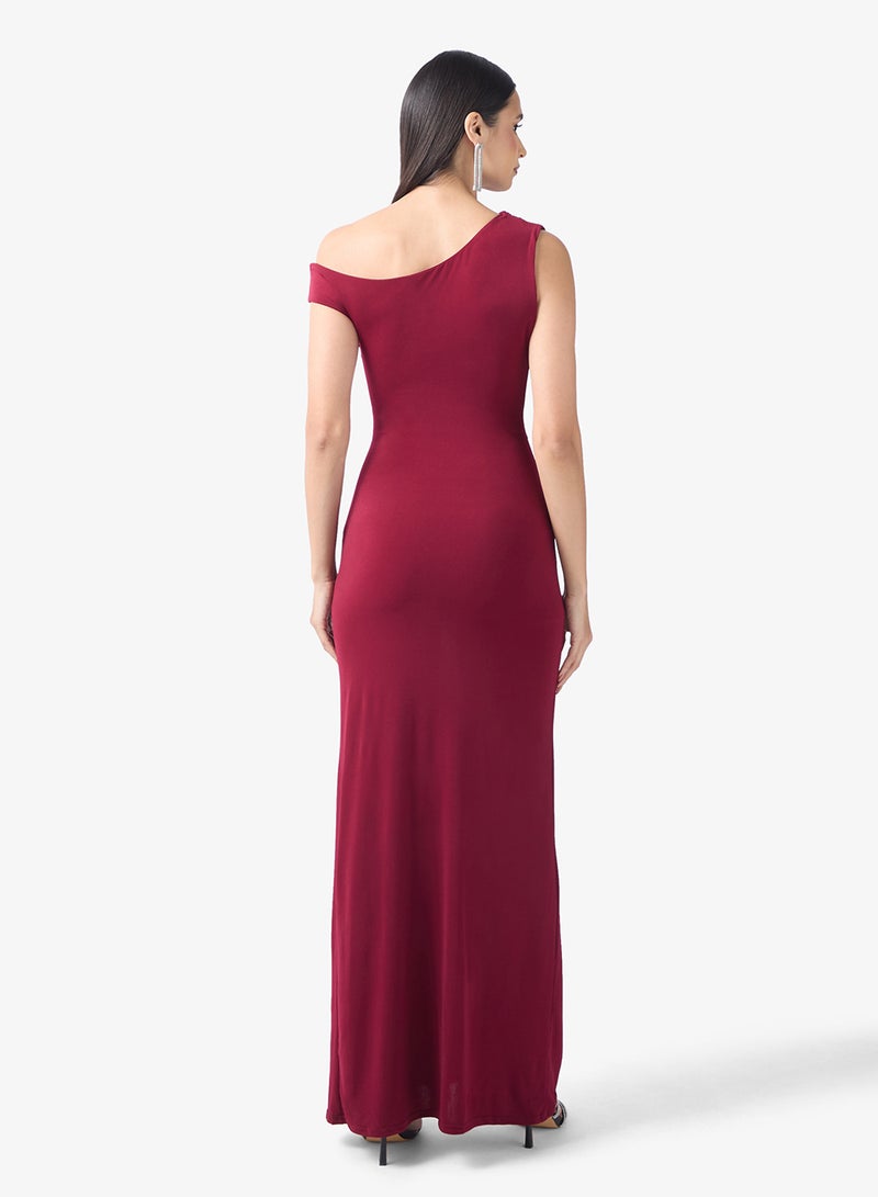 TFNC Slink Side Slit Off Shoulder Maxi Dress - Image 2