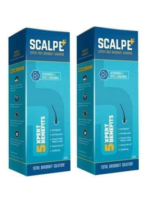 Scalpe Expert Anti Dandruff Shampoo (75ml) -Pack of 2