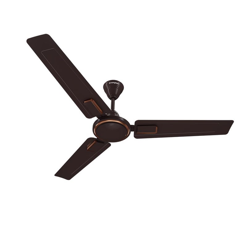 Crompton Crompton SUREBREEZE LERONE 1200 mm 48 inch Ceiling Fan Smoked Brown Star rated energy efficient fans  - Image 1