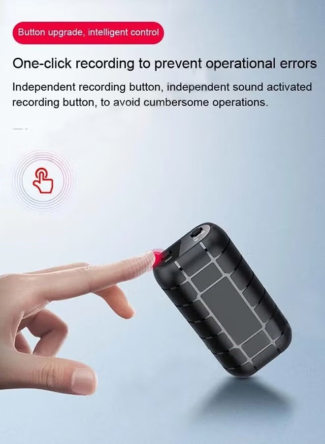 LAESO 12 Days Long Battery Life 128G Magnetic Voice Activated Recorder with AI-Triple Noise Reduction,,2000 Hours Recording Capacity,Digital Audio Recorder, Small Recording Devices - Image 4