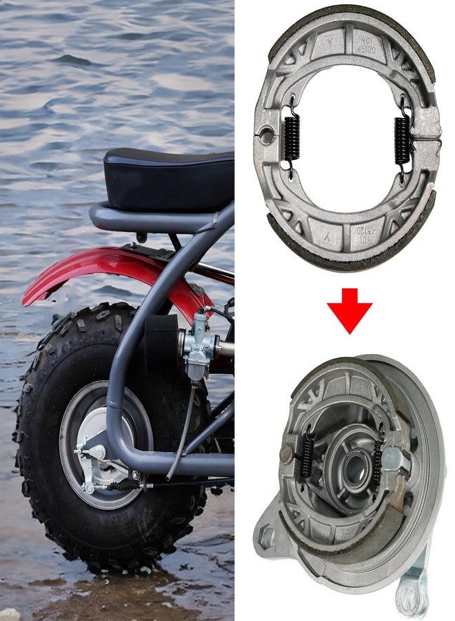 JMCHstore Rear Drum Brake Cover Shoe Kit w/Chain Tensioner for Coleman CT200U BT200X CT200UEX 196cc Hisun 200-3 200-7, Axis M200 Mini bike - Image 3