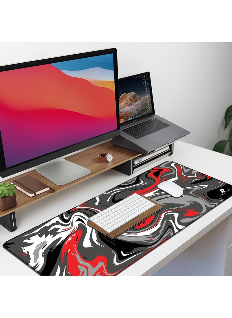 Rock Pow - Extend Large Gaming Mouse Pad Anti-Skid Mousepad Large Keyboard Mouse Pad Desk Mat with Stitched Edges 800 * 300 * 3mm - Image 1