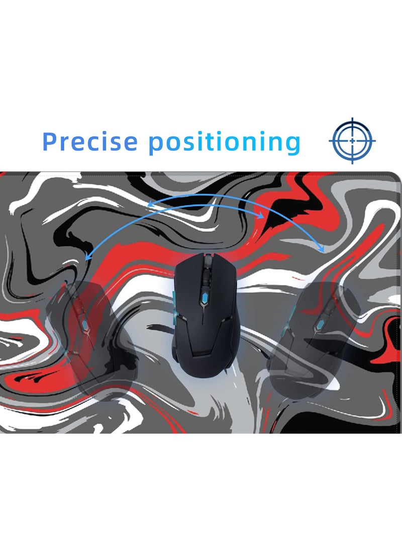Rock Pow - Extend Large Gaming Mouse Pad Anti-Skid Mousepad Large Keyboard Mouse Pad Desk Mat with Stitched Edges 800 * 300 * 3mm - Image 1