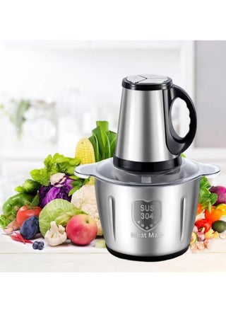 3 Speeds 500W Food Chopper, 3L Multi-Function Stainless Steel Kitchen Food Processor, Household Mincer For Meat, Onion, Vegetables - pzsku/Z408D9CE83F3A7ED63834Z/45/_/1698918402/9c7f837f-3c1e-4543-9d17-cc78ae33fcb6