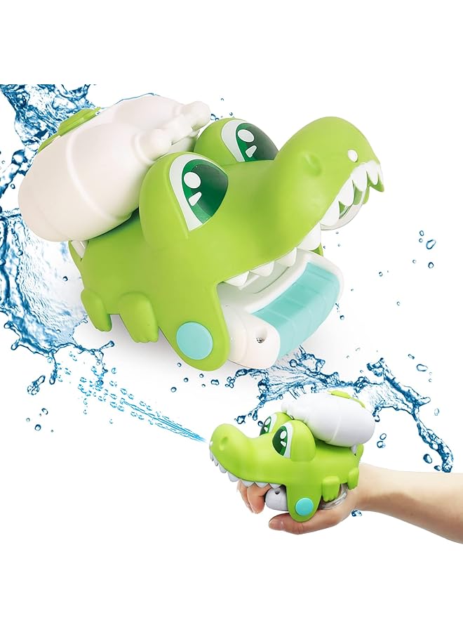 KASTWAVE Wrist Water Squirt For Toddlers Summer Outdoor Swimming Pool Beach Bath Water Toys For Boys & Girls Kids Age3 4 5 (Crocodile) - Image 1