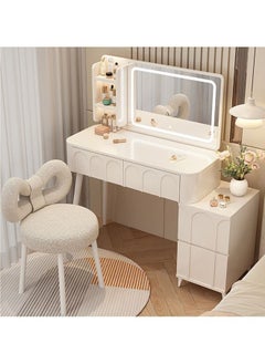 NKX Multifunctional Makeup Vanity Dressing Table with Drawers and Chair 100 CM  - Image 1